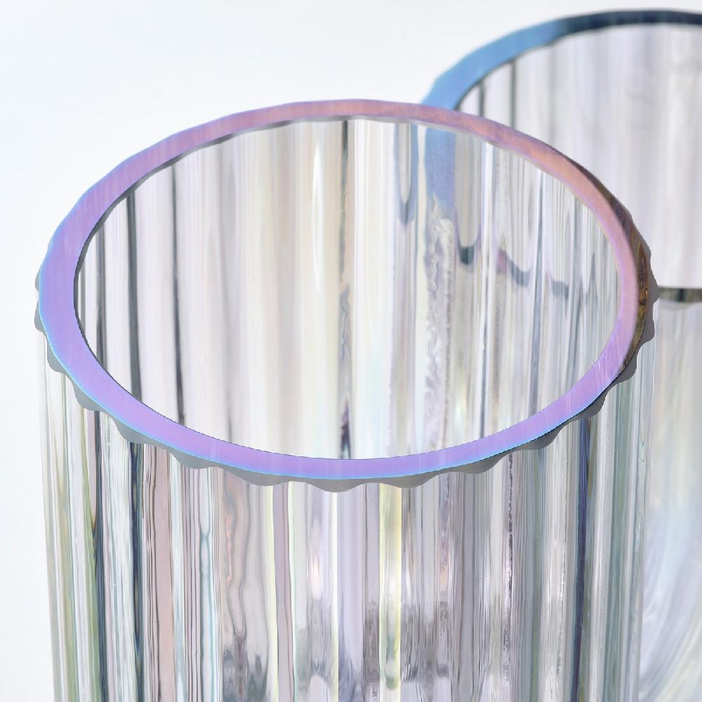 IKEA RÄFFELBJÖRK Vase perlmuttfarben 20 cm Wochenangebot