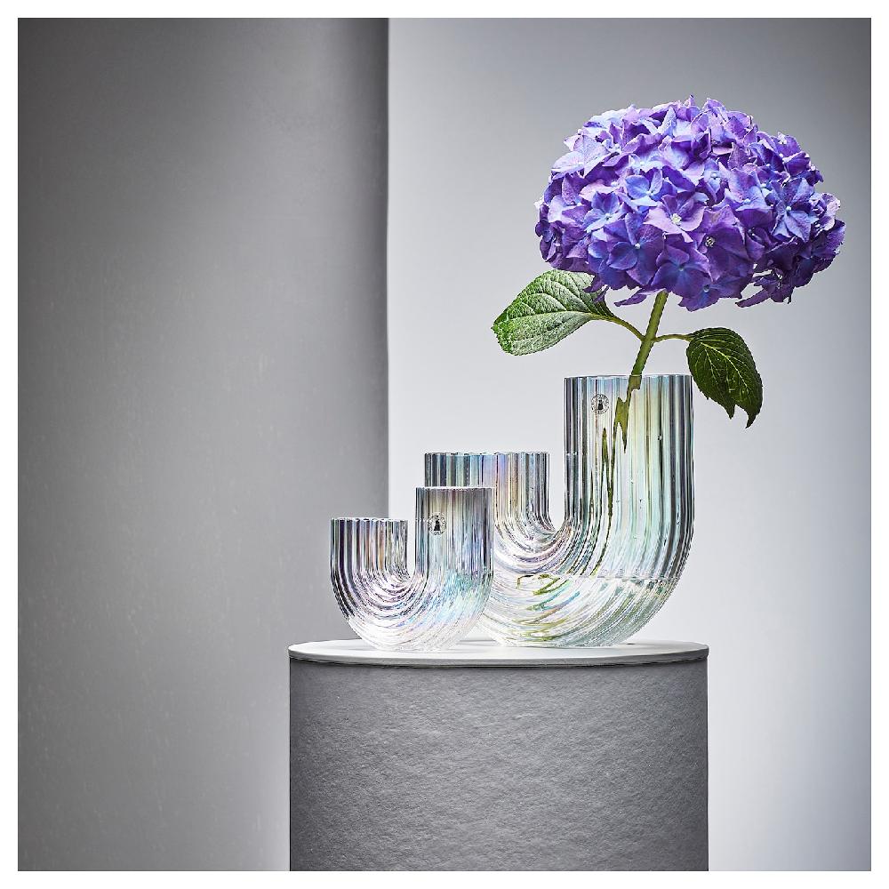 IKEA RÄFFELBJÖRK Vase perlmuttfarben 20 cm Wochenangebot