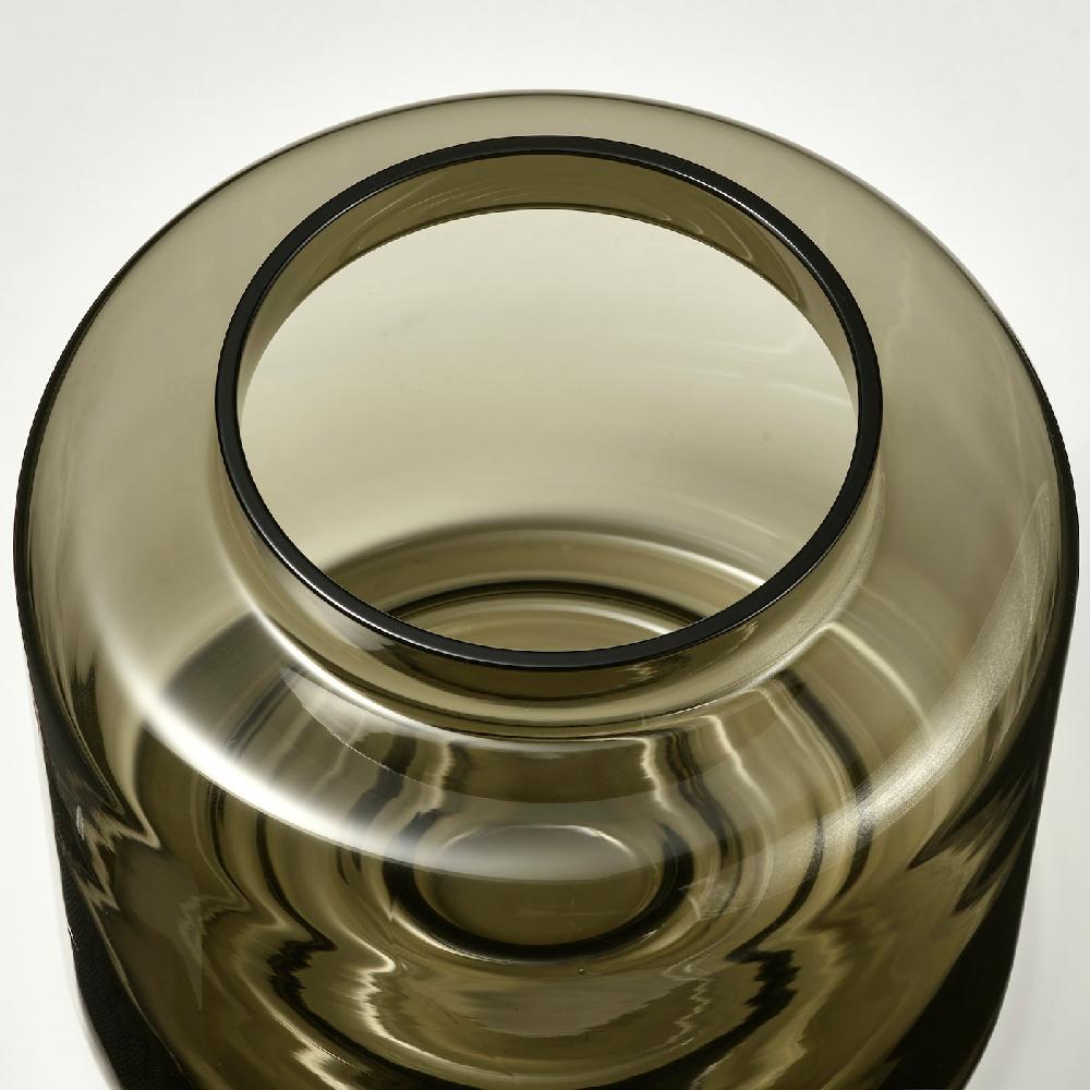 IKEA KONSTFULL Vase grünbraun 16 cm Kostenlose Rückgabe