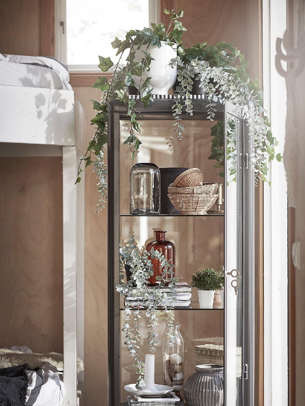 IKEA FEJKA Topfpflanze künstlich drinnen/draußen hängend/Eukalyptus 9 cm Bis zu 50% Rabatt