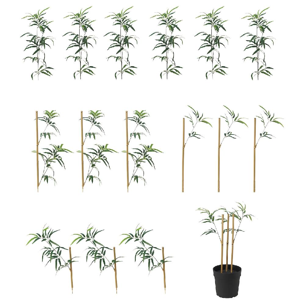 IKEA FEJKA Topfpflanze künstlich drinnen/draußen Bambus 23 cm 50% Rabatt mit kostenlosem Versand