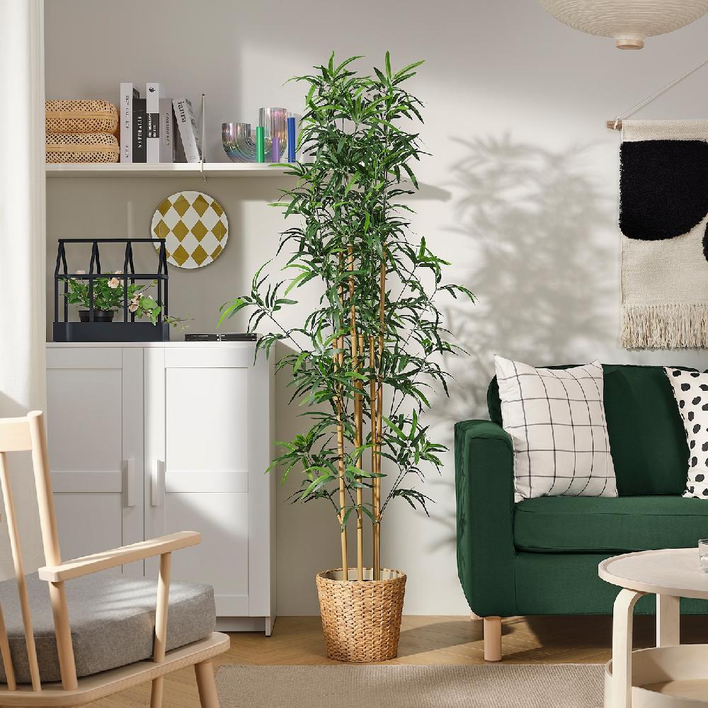 IKEA FEJKA Topfpflanze künstlich drinnen/draußen Bambus 23 cm 50% Rabatt mit kostenlosem Versand