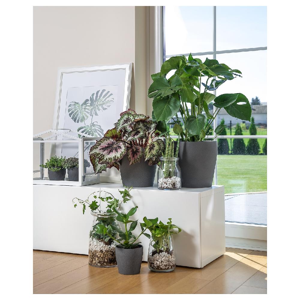 IKEA PERSILLADE Übertopf dunkelgrau 24 cm Black Friday Preise