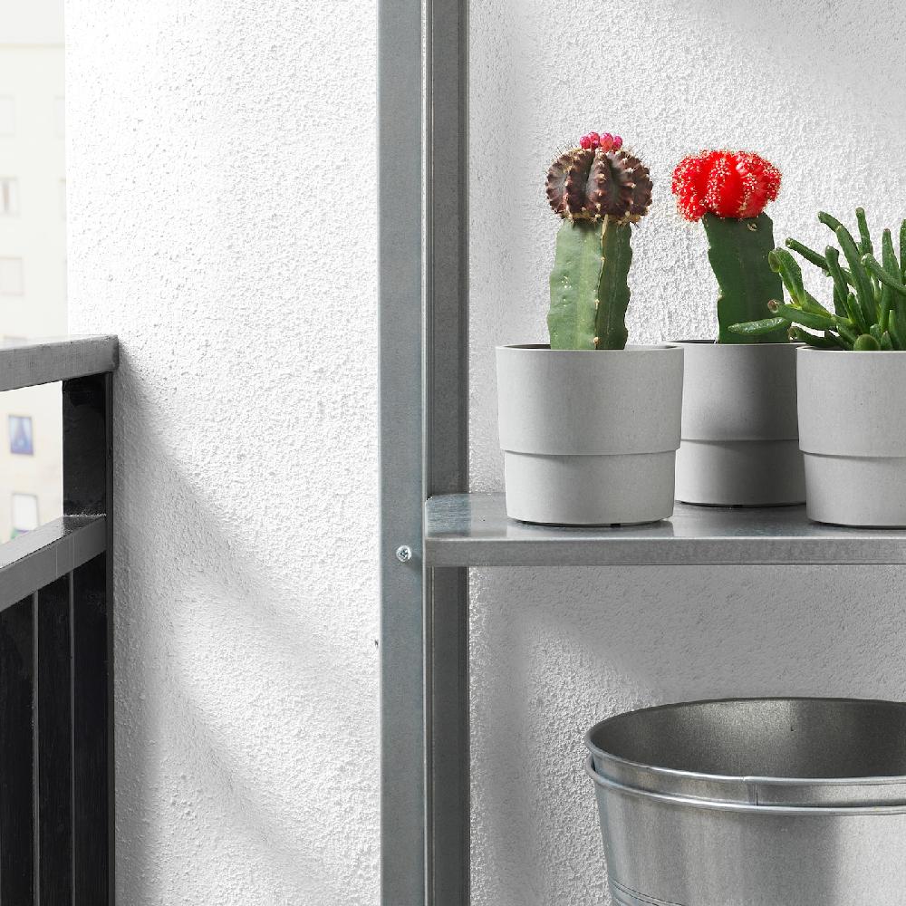 IKEA NYPON Übertopf drinnen/draußen grau 9 cm 2025