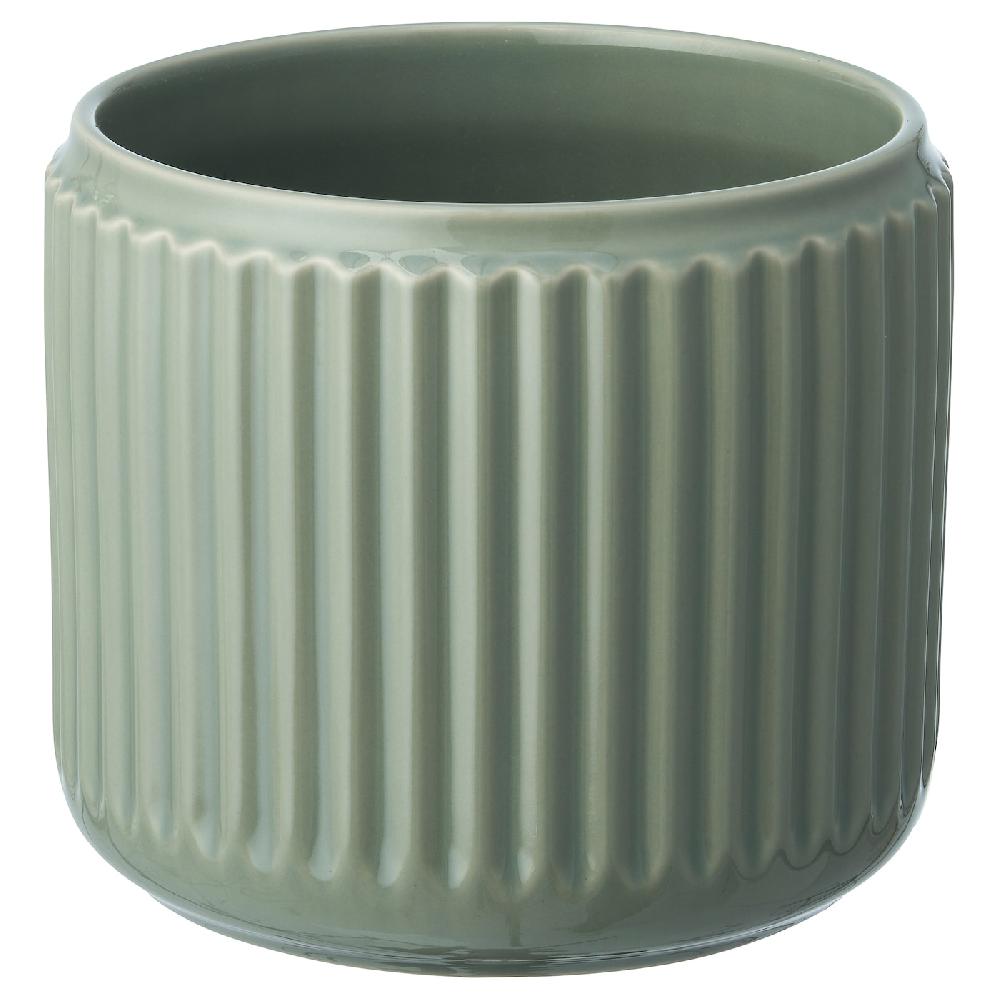 IKEA STILREN Übertopf dunkeltürkis 12 cm Online