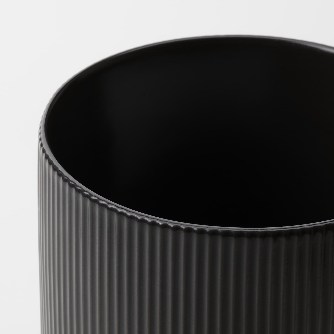 IKEA GRADVIS Übertopf drinnen/draußen schwarz 12 cm Outlet