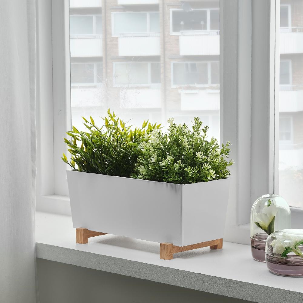 IKEA BITTERGURKA Übertopf weiß 32x15 cm Hotsell