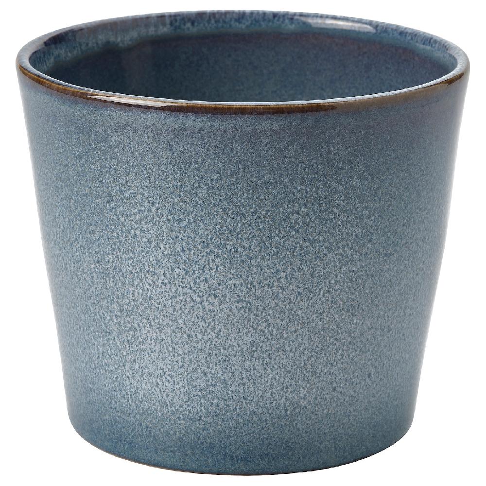 IKEA FJÄRILSBUSKE Übertopf drinnen/draußen/blau 19 cm