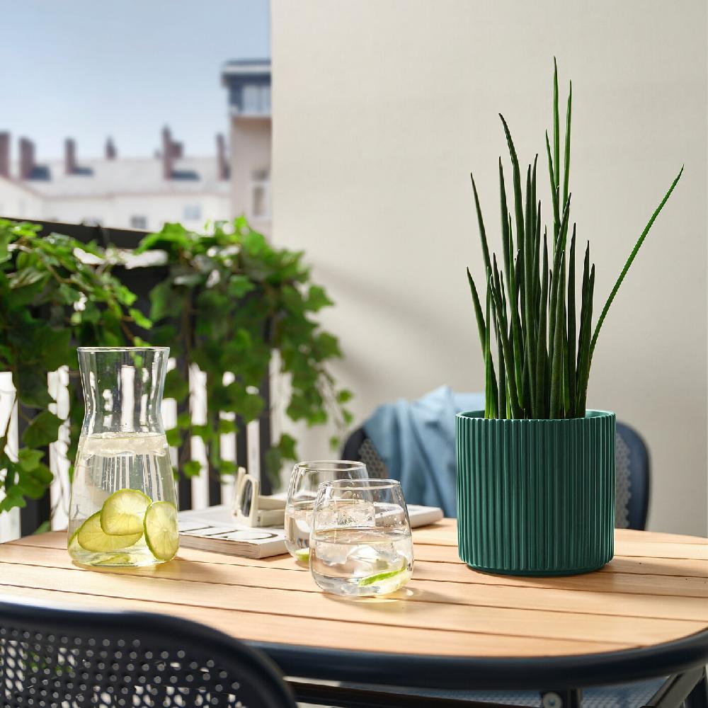 IKEA DAKSJUS Blumentopf dunkelgrün 12 cm Fabrik Onlineshop