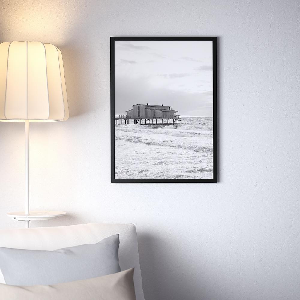 IKEA FISKBO Rahmen schwarz 50x70 cm Begrenztes Angebot