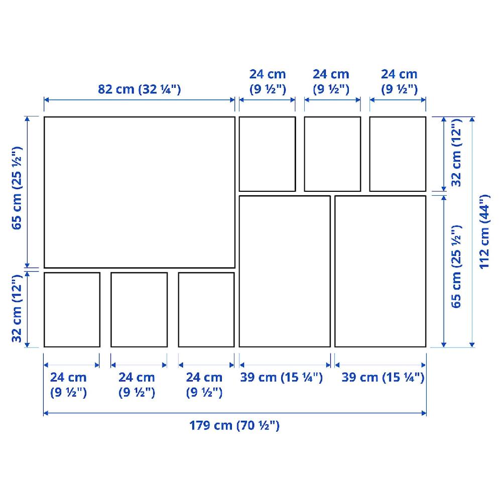 IKEA PJÄTTERYD Bild 9er-Set Nebel im Wald 179x112 cm Online Shopping