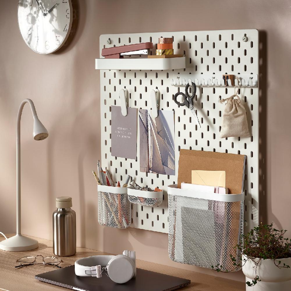 IKEA SKÅDIS Lochplatte weiß 56x56 cm Muttertagsangebot