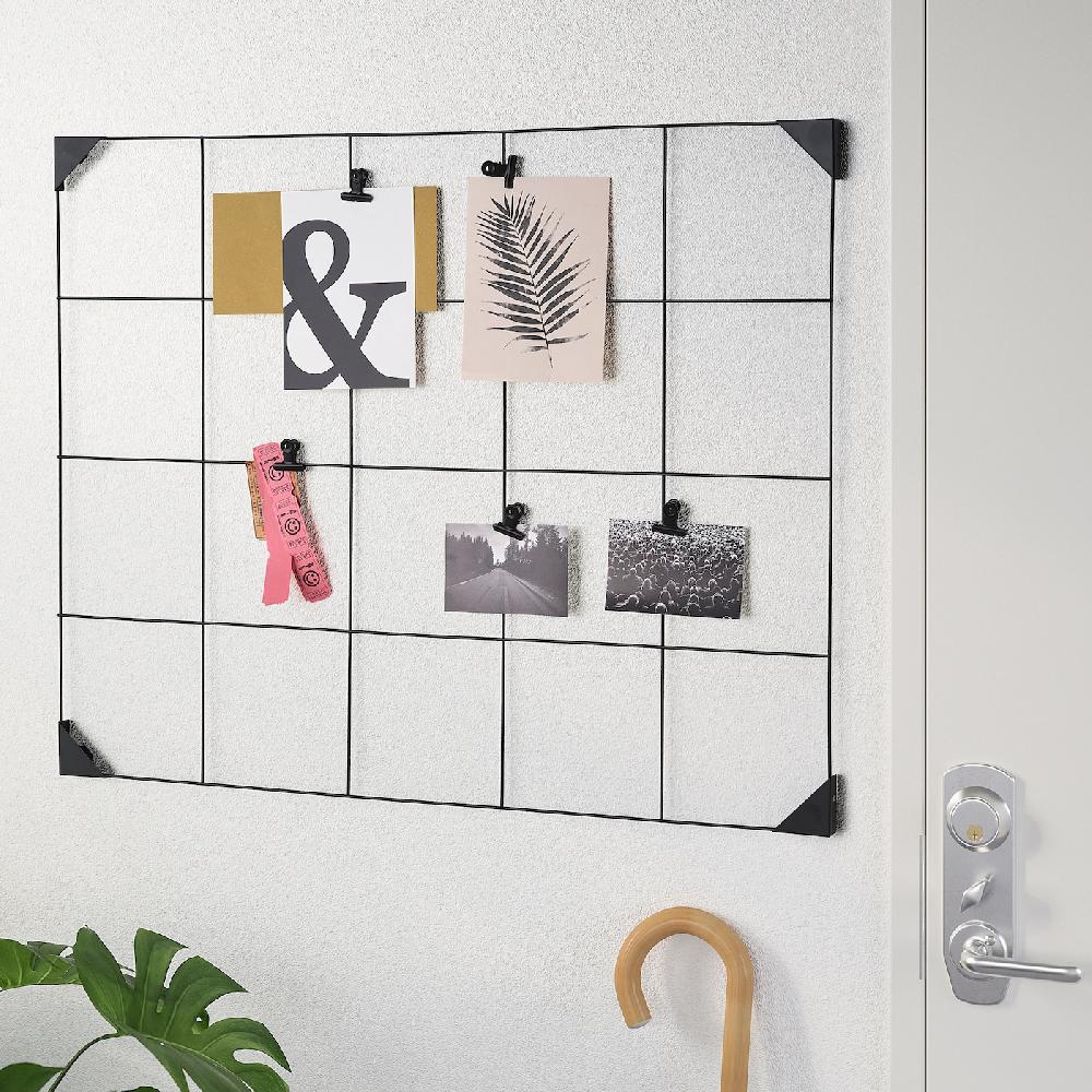 IKEA SÖSDALA Notizgitter mit Clips schwarz 60x75 cm Jubiläumsangebot