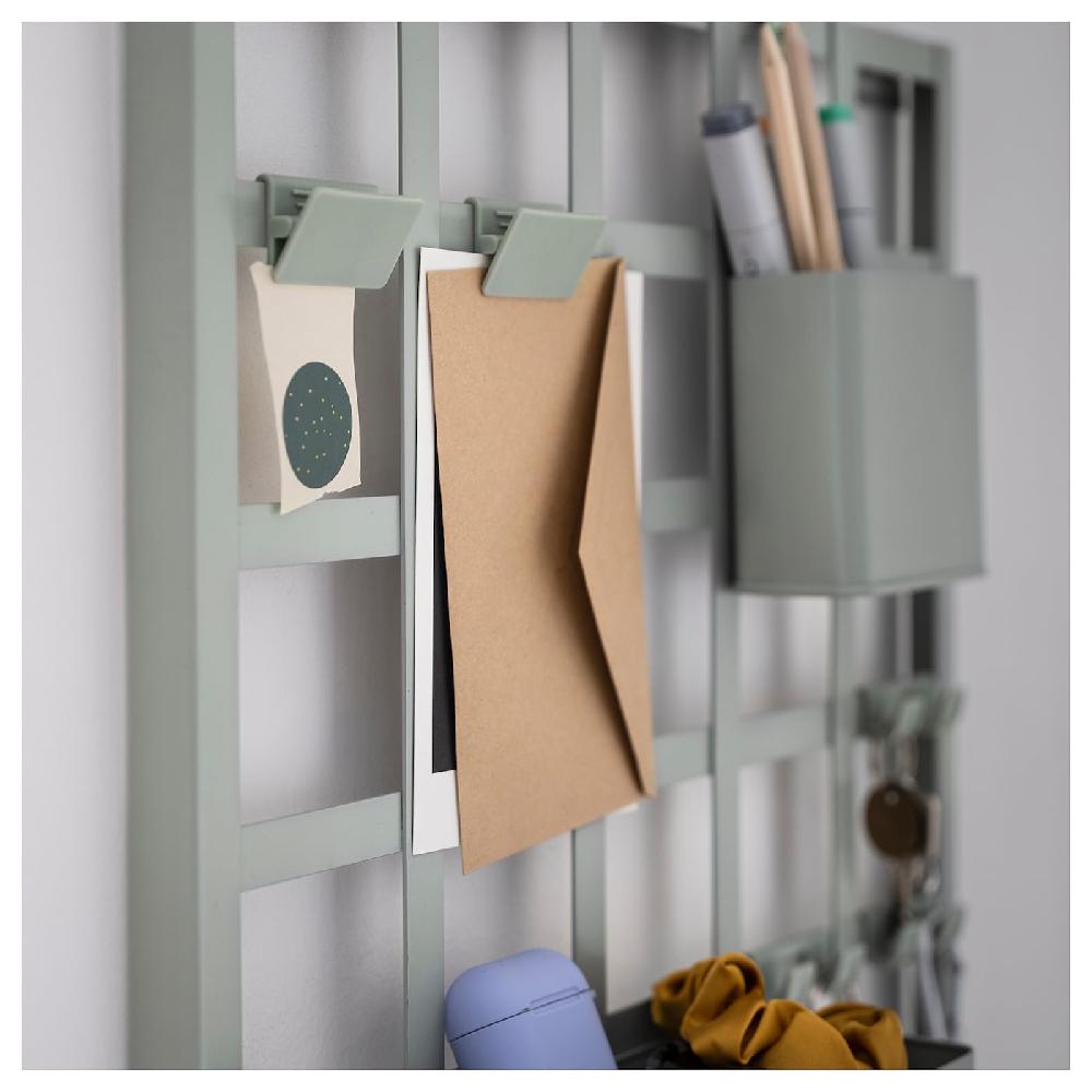 IKEA SNICKRA Ordnungstafel 8-teilig graugrün 38x38 cm Top Angebot