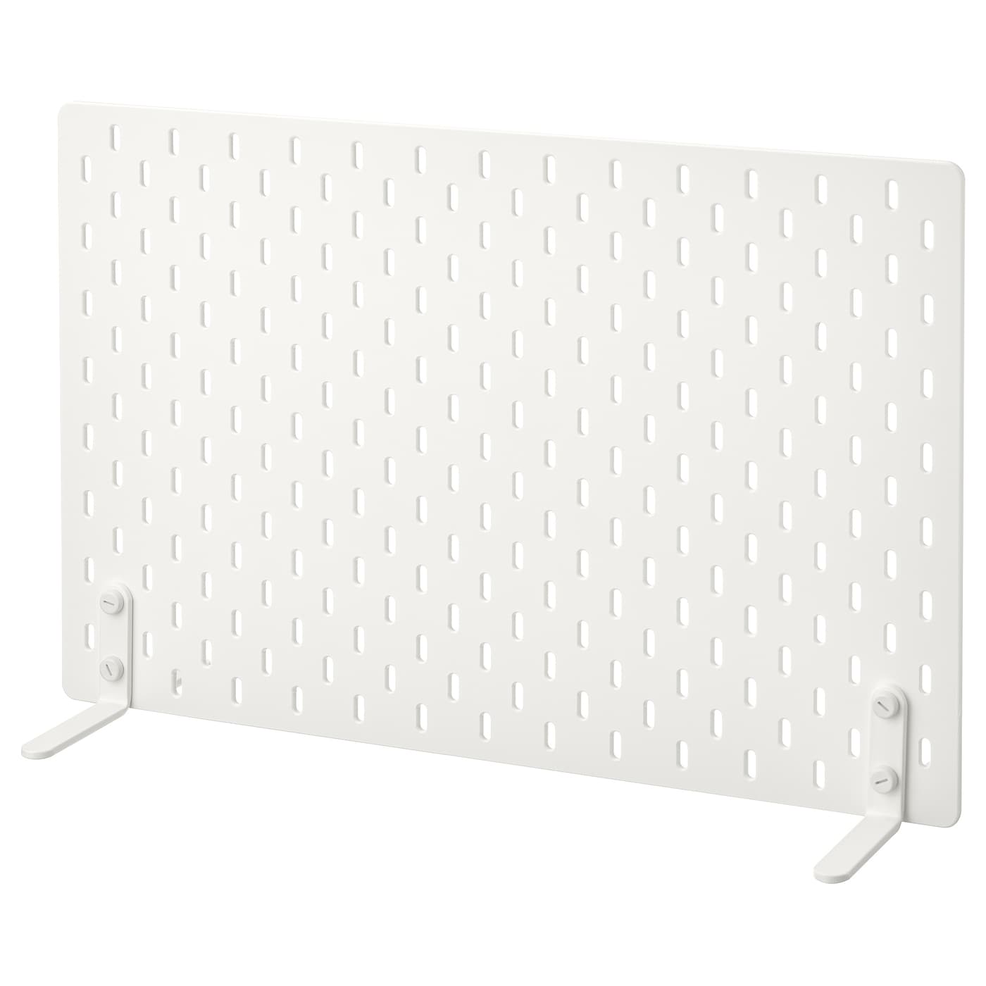 IKEA SKÅDIS Lochplatte frei stehend weiß 56x37 cm