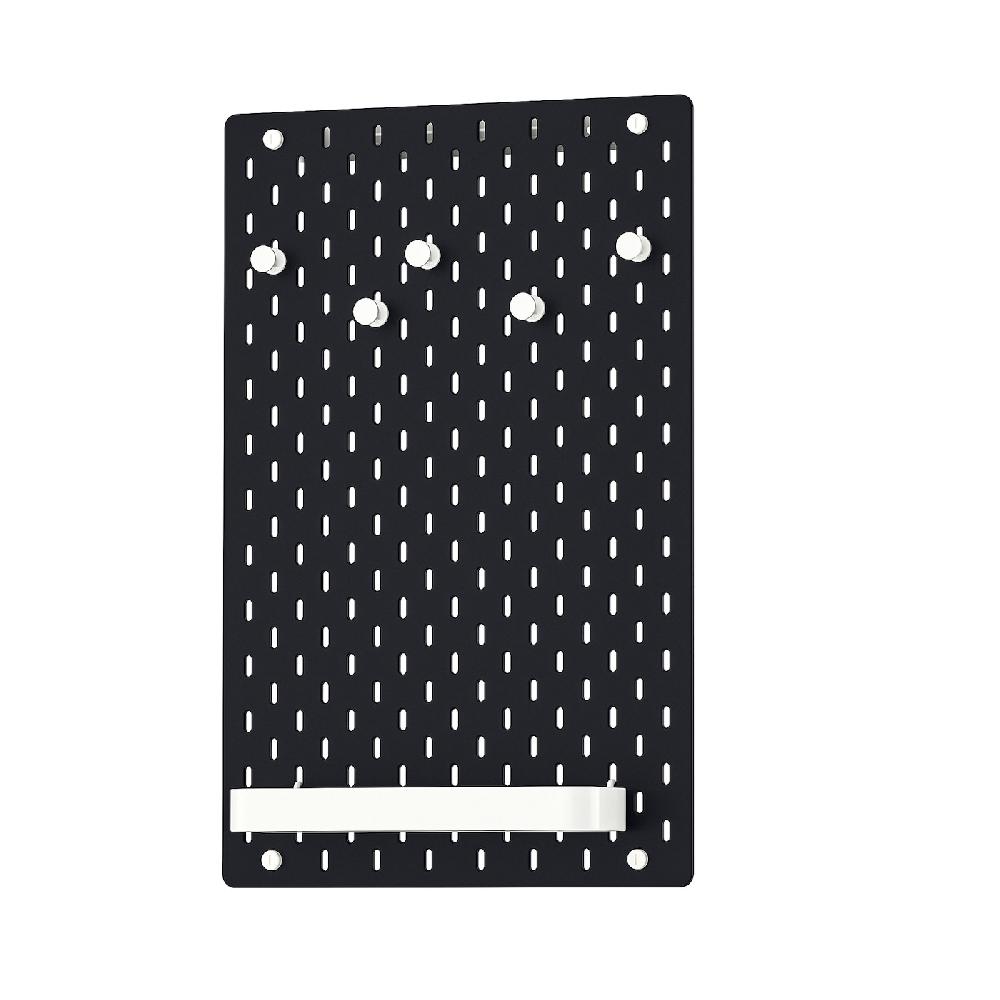 IKEA SKÅDIS Lochplatte/Kombination schwarz 36x56 cm Saisonale Angebote