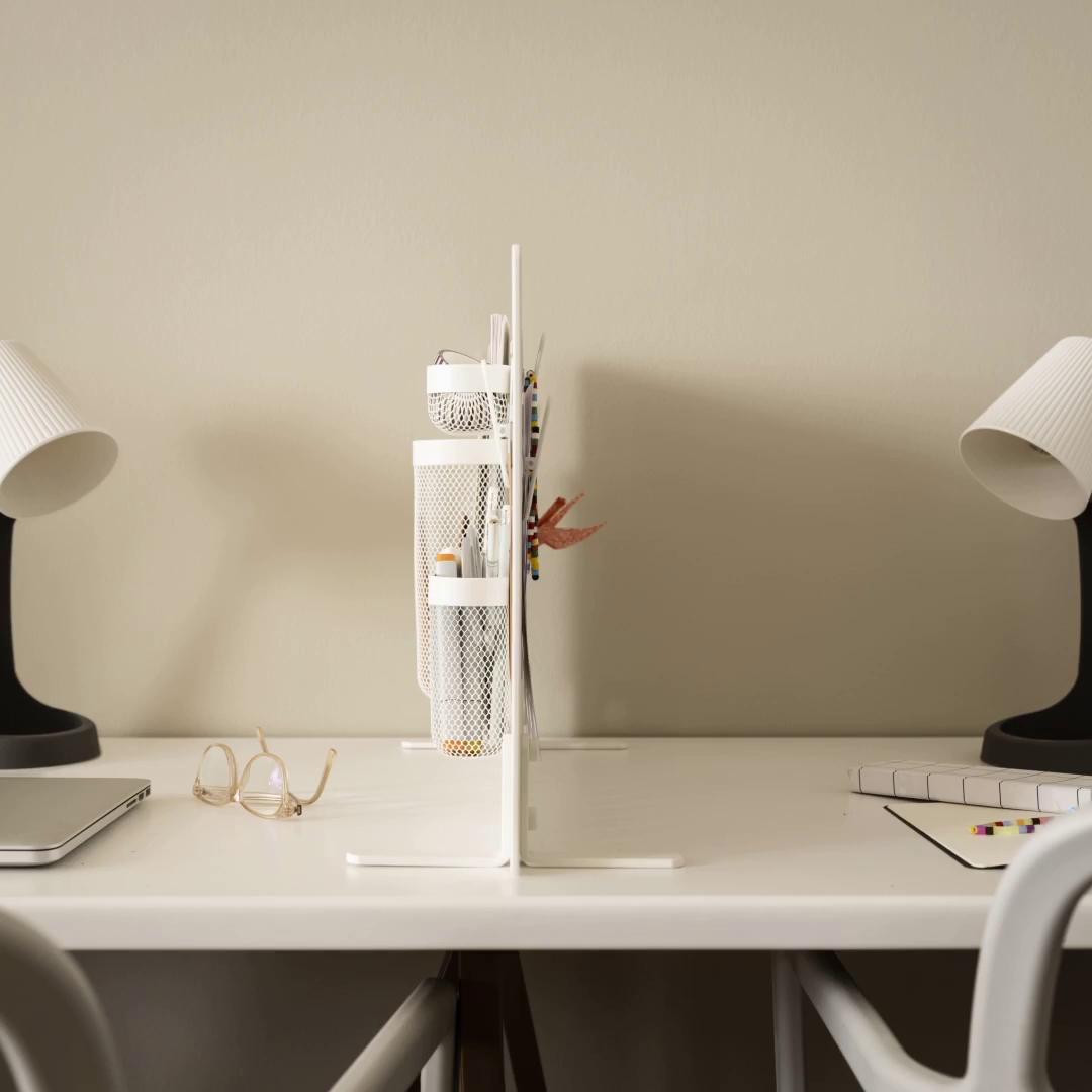 IKEA SKÅDIS Lochplatte/Kombination weiß 56x37 cm Räumungsverkauf