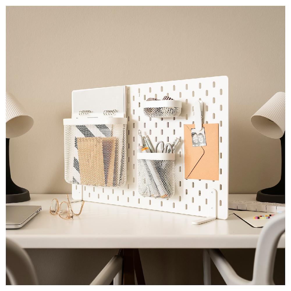 IKEA SKÅDIS Lochplatte/Kombination weiß 56x37 cm Räumungsverkauf