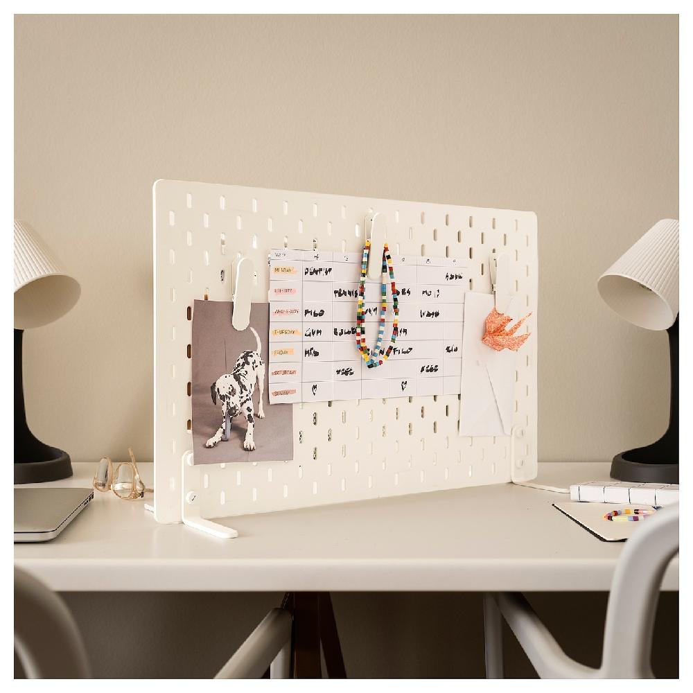 IKEA SKÅDIS Lochplatte/Kombination weiß 56x37 cm Räumungsverkauf