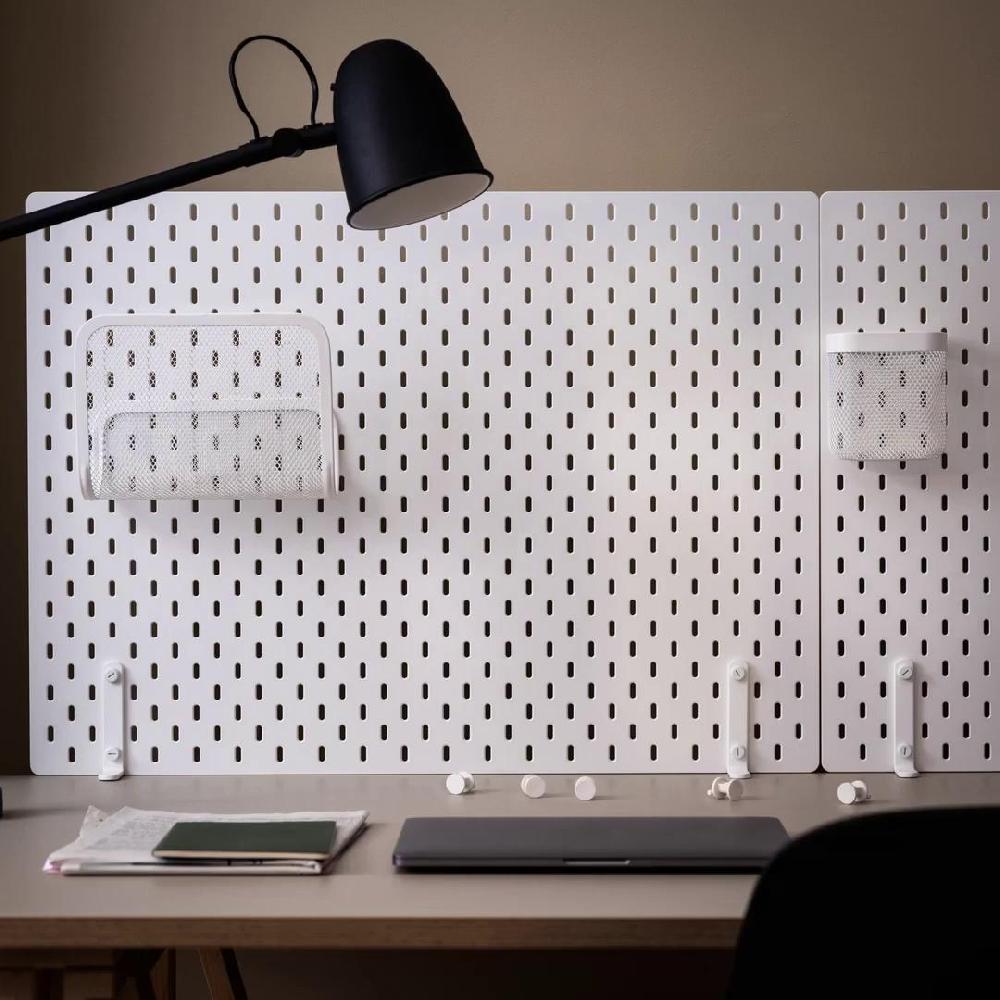 IKEA SKÅDIS Lochplatte weiß 76x56 cm Tägliche Deals