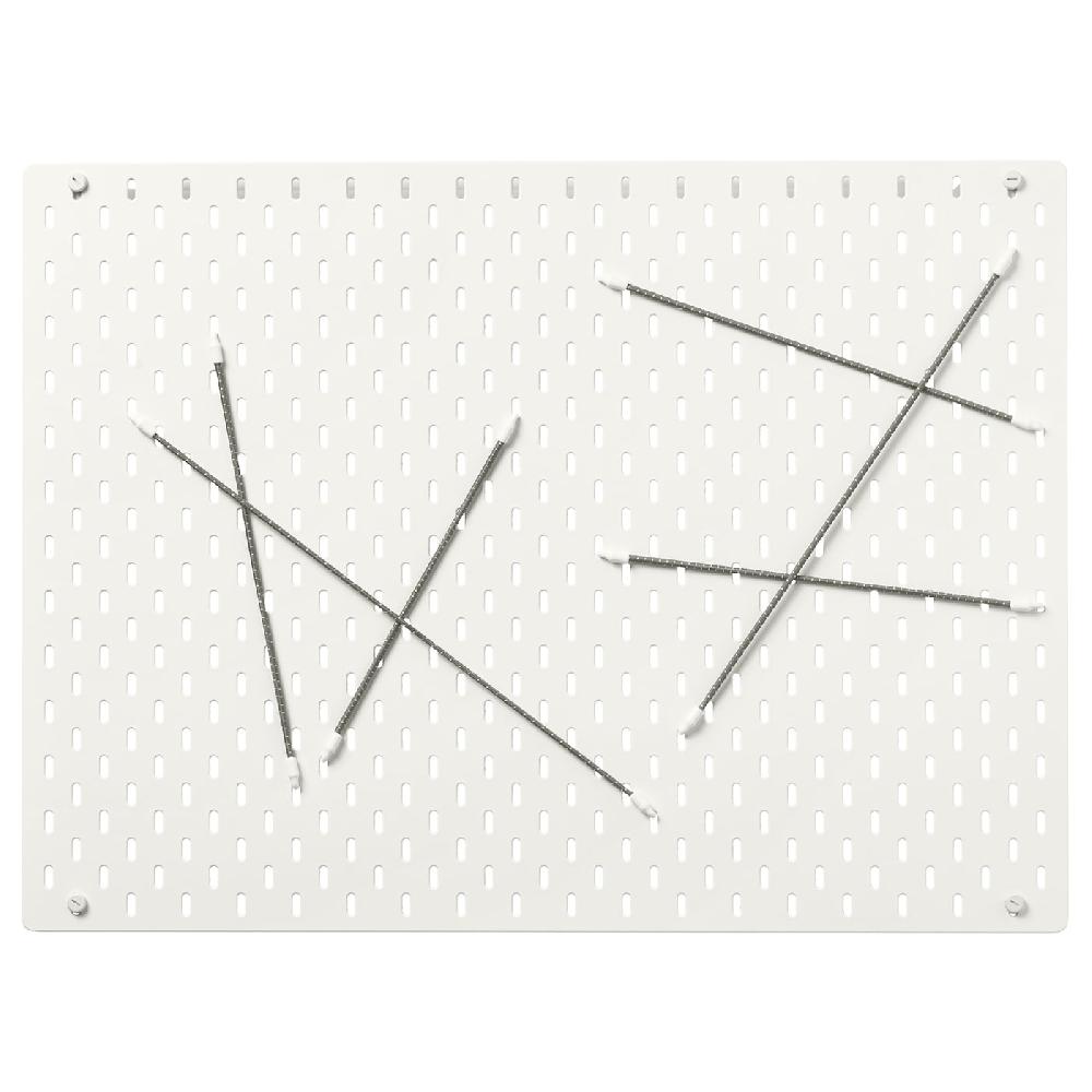 IKEA SKÅDIS Lochplatte/Kombination weiß 76x56 cm Riesige Ersparnisse