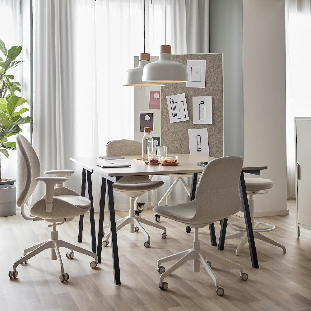 IKEA ELLOVEN Schreib-/Notiztafel auf Rollen weiß 70x180 cm VIP-Rabatte