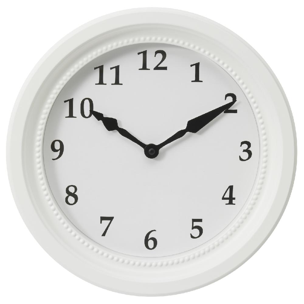 IKEA SÖNDRUM Wanduhr weiß 35 cm
