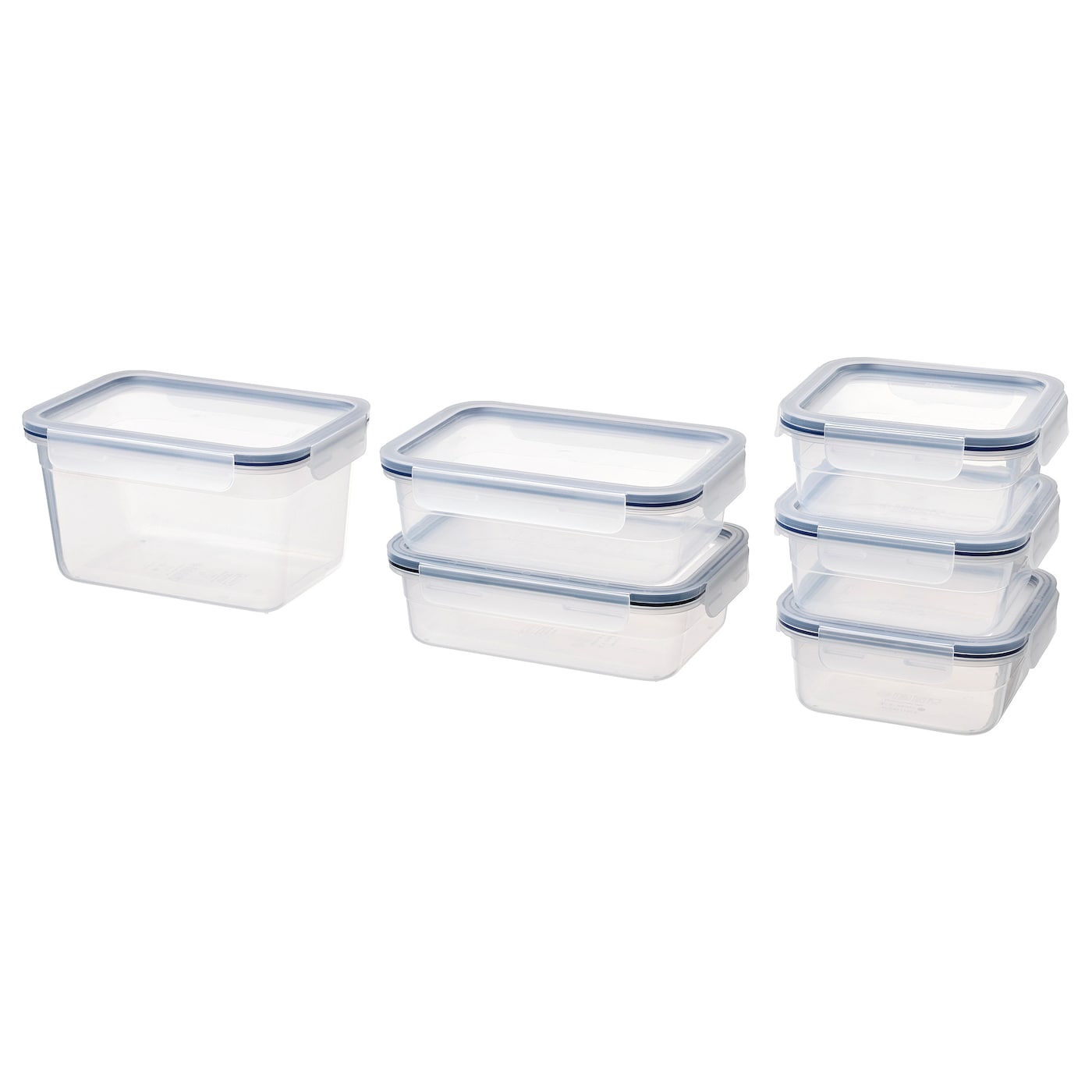 IKEA IKEA 365+ Dose mit Deckel 6er-Set Kunststoff Nur für heute