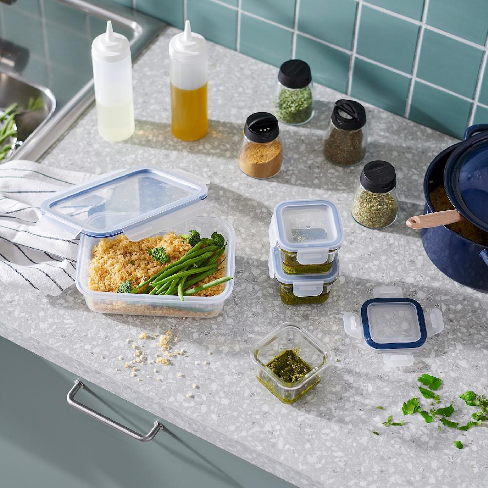 IKEA IKEA 365+ Vorratsbehälter mit Deckel rechteckig/Kunststoff 1.0 l Bis zu 55% Rabatt