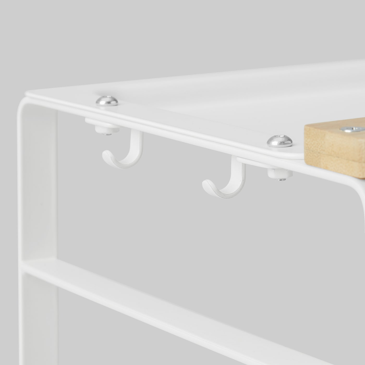 IKEA AVSTEG Miniregal für Arbeitsplatte Bambus/weiß 40x21 cm Nur noch ein Tag übrig