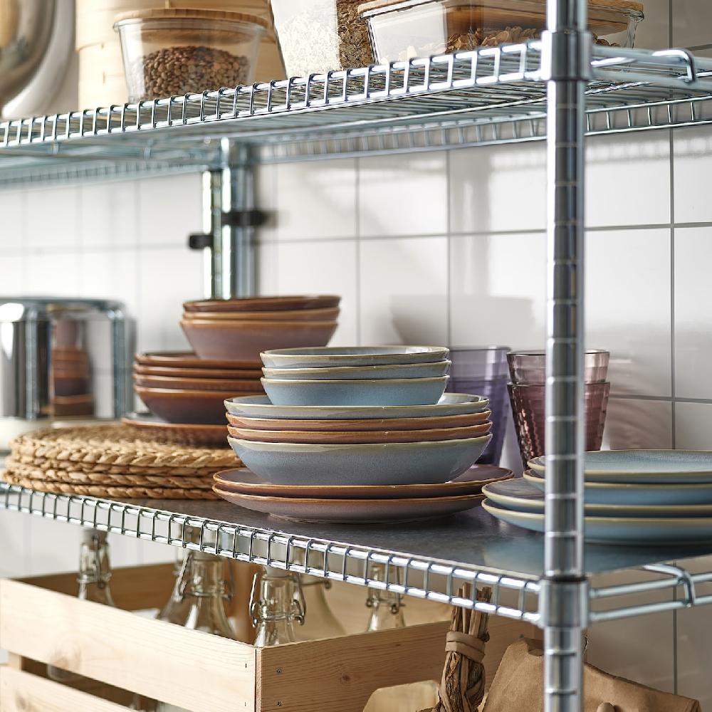 IKEA FÄRGKLAR Service 18-tlg. hellblau Fabrikladen