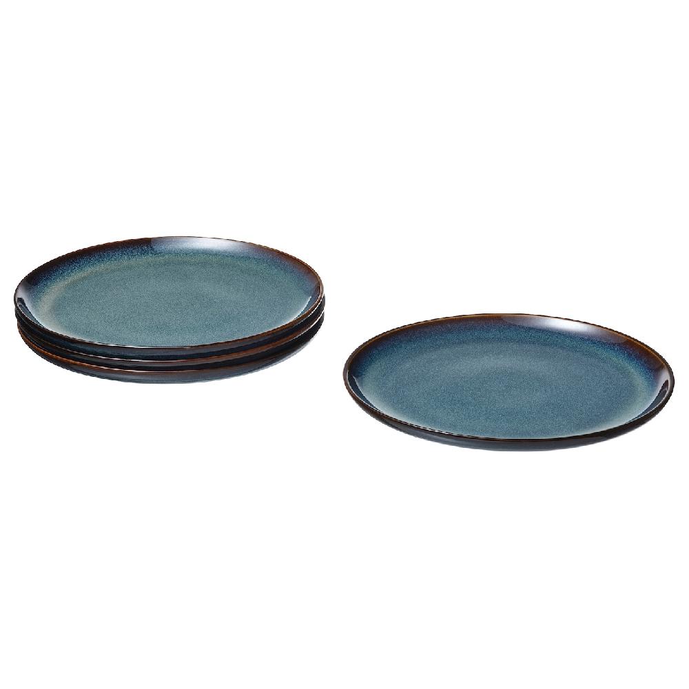 IKEA GLADELIG Teller blau 25 cm