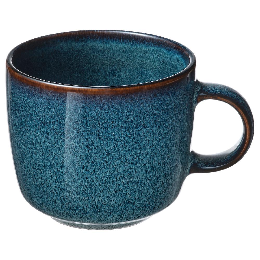 IKEA GLADELIG Becher blau 37 cl