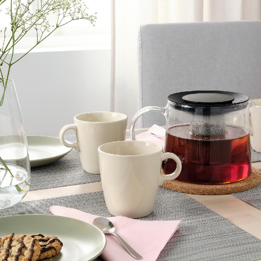 IKEA FÄRGKLAR Becher glänzend beige 37 cl Blitzverkäufe
