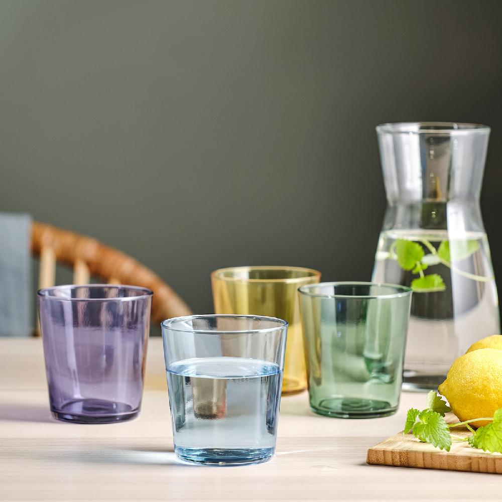IKEA PAPPERSBJÖRK Glas versch. Farben 30 cl Exklusivangebot