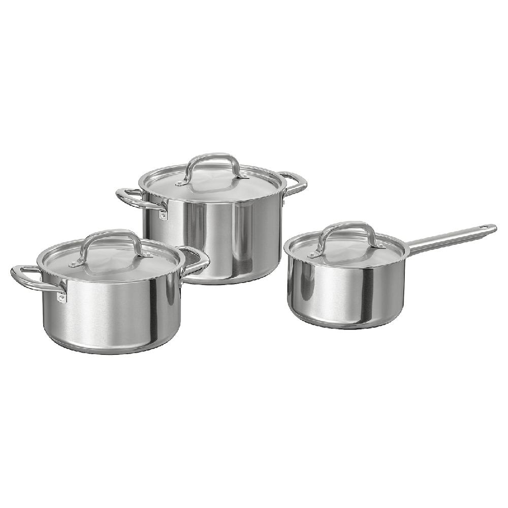 IKEA IKEA 365+ Kochgeschirr 6-tlg. Edelstahl