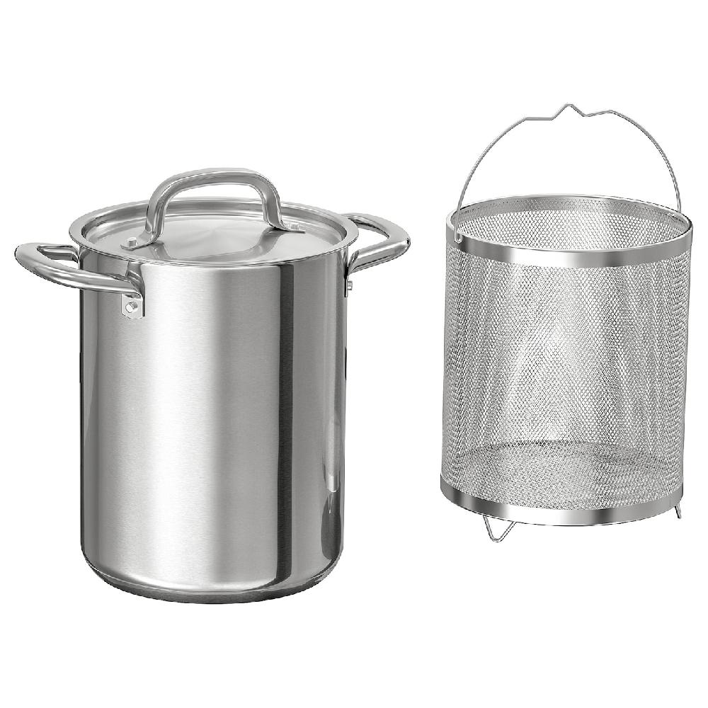 IKEA IKEA 365+ Topf mit Einsatz Edelstahl 5.0 l