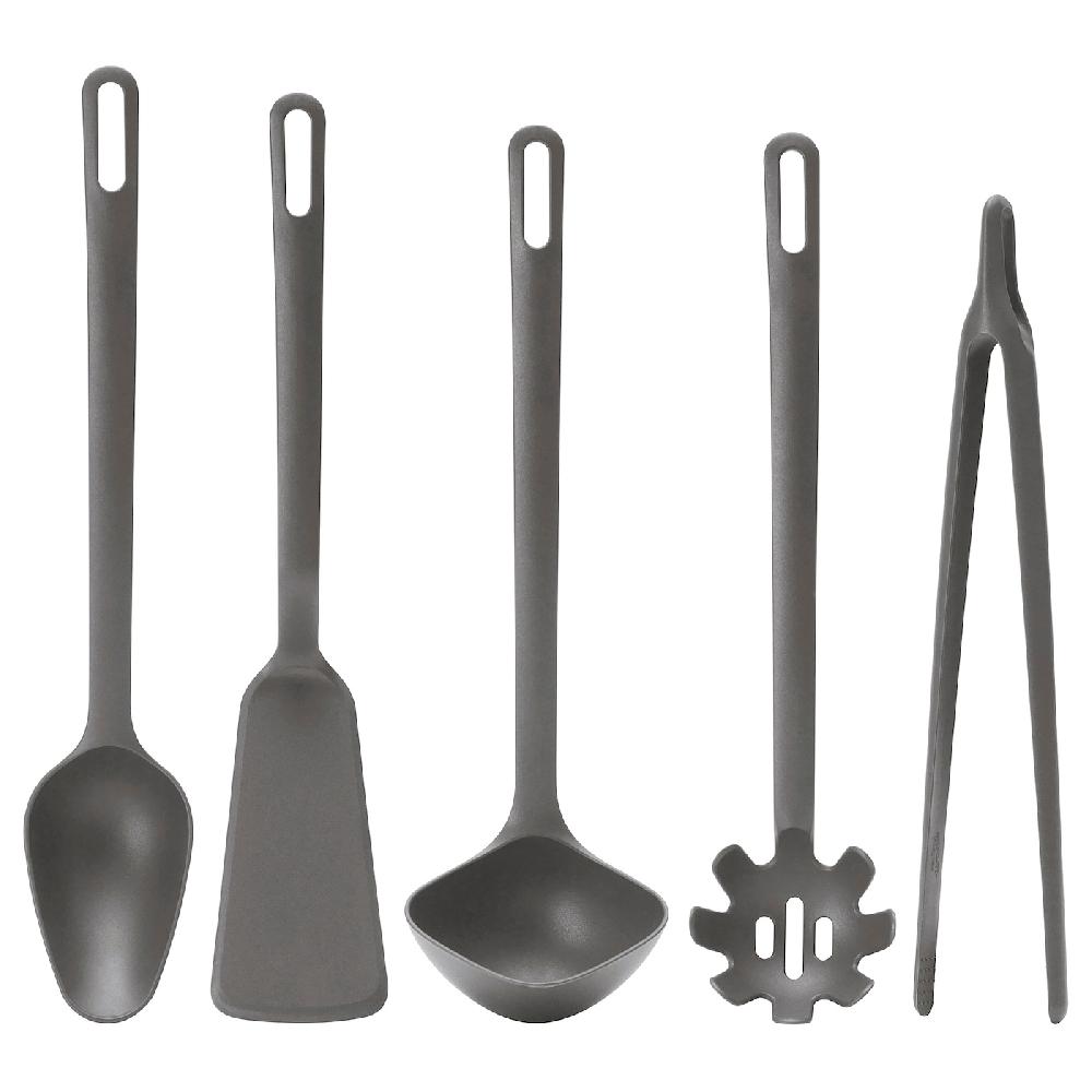 IKEA FULLÄNDAD Küchenutensilien 5-tlg. grau Neueste Mode