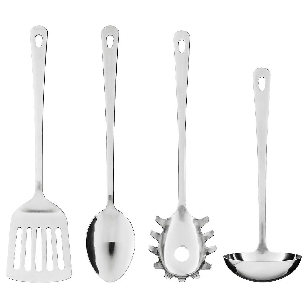 IKEA GRUNKA Küchenutensilien 4-tlg. Edelstahl