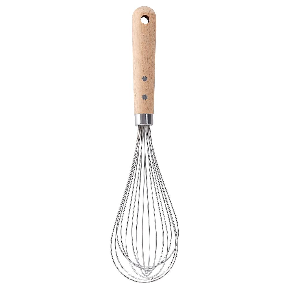 IKEA VARDAGEN Schneebesen Edelstahl/Buche 30 cm