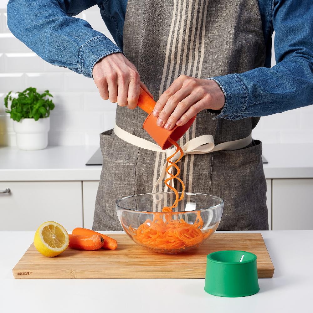 IKEA UPPFYLLD Gemüseschneider 2er-Set leuchtend orange/leuchtend grün Tägliche Deals