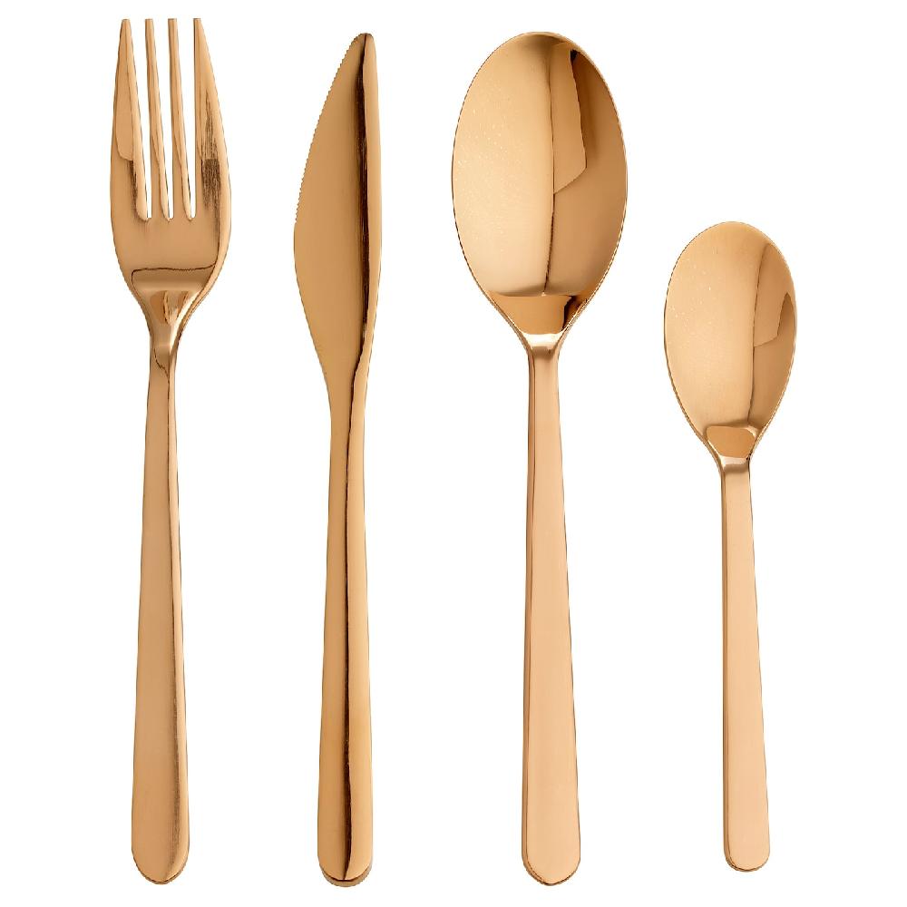 IKEA FÖRNUFT Besteck 24-tlg. roségoldfarben