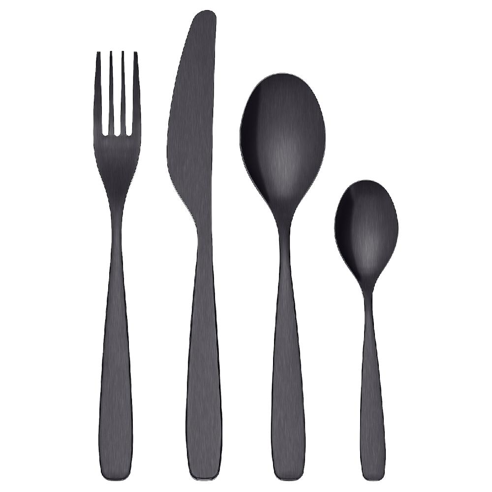 IKEA TILLAGD Besteck 24-tlg. schwarz