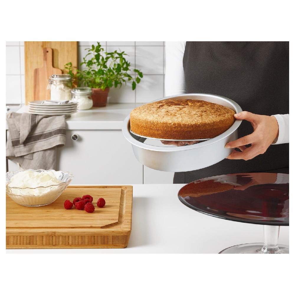 IKEA VARDAGEN Kuchenform mit Wechselboden silberfarben zollfrei
