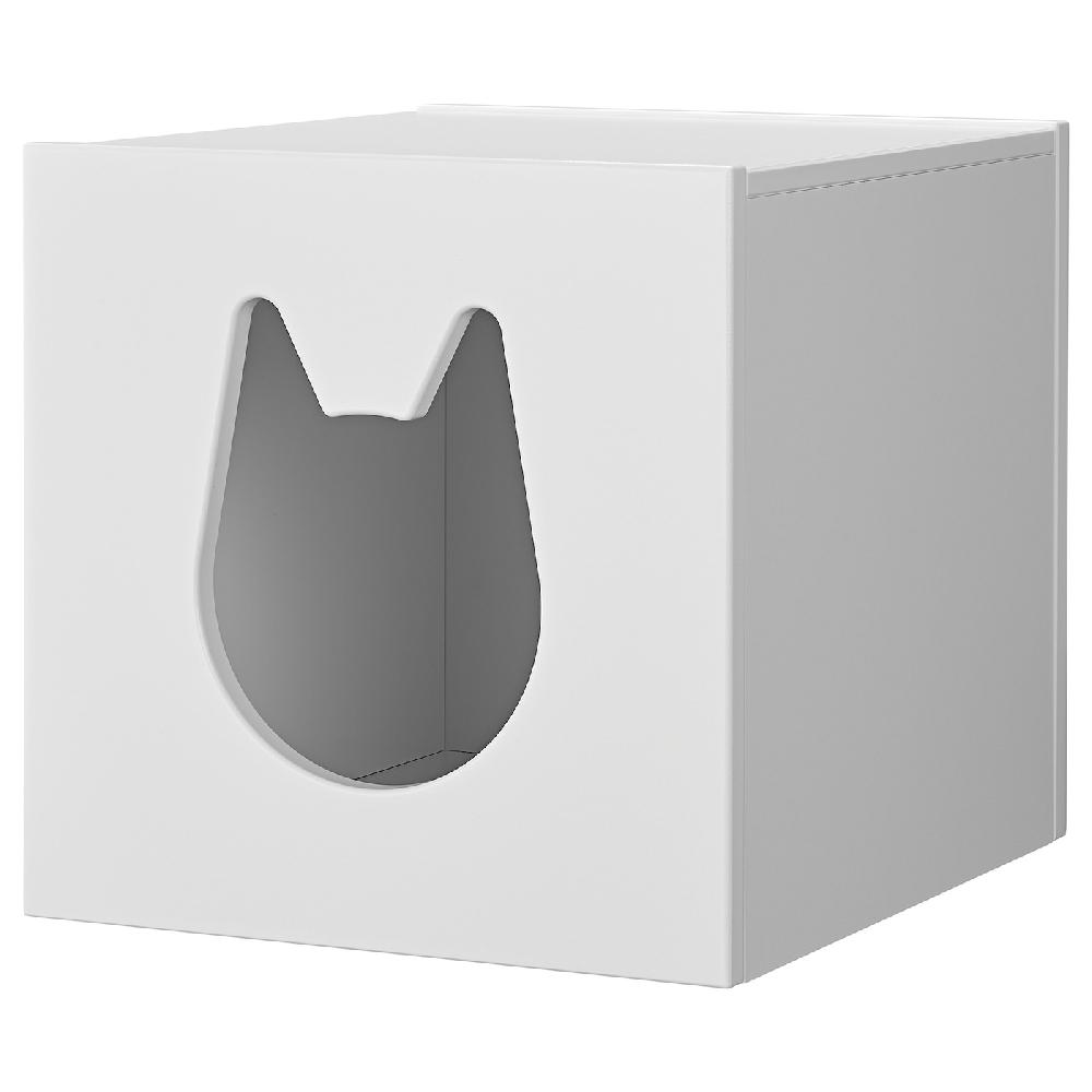 IKEA KALLAX Katzenhaus weiß 33x33 cm