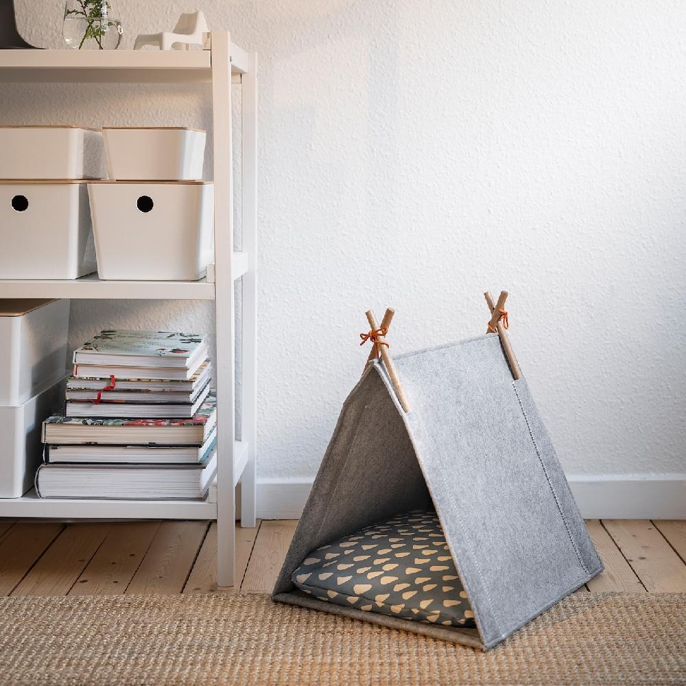 IKEA UTSÅDD Katzenhaus grau/Filz Angebote