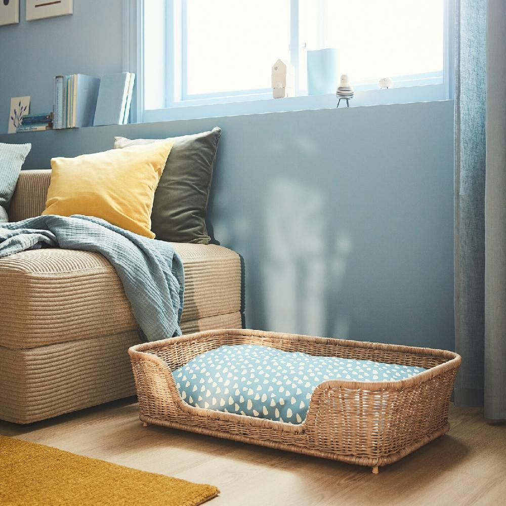 IKEA UTSÅDD Kissen für Haustier blau 48x75 cm Sonderangebot