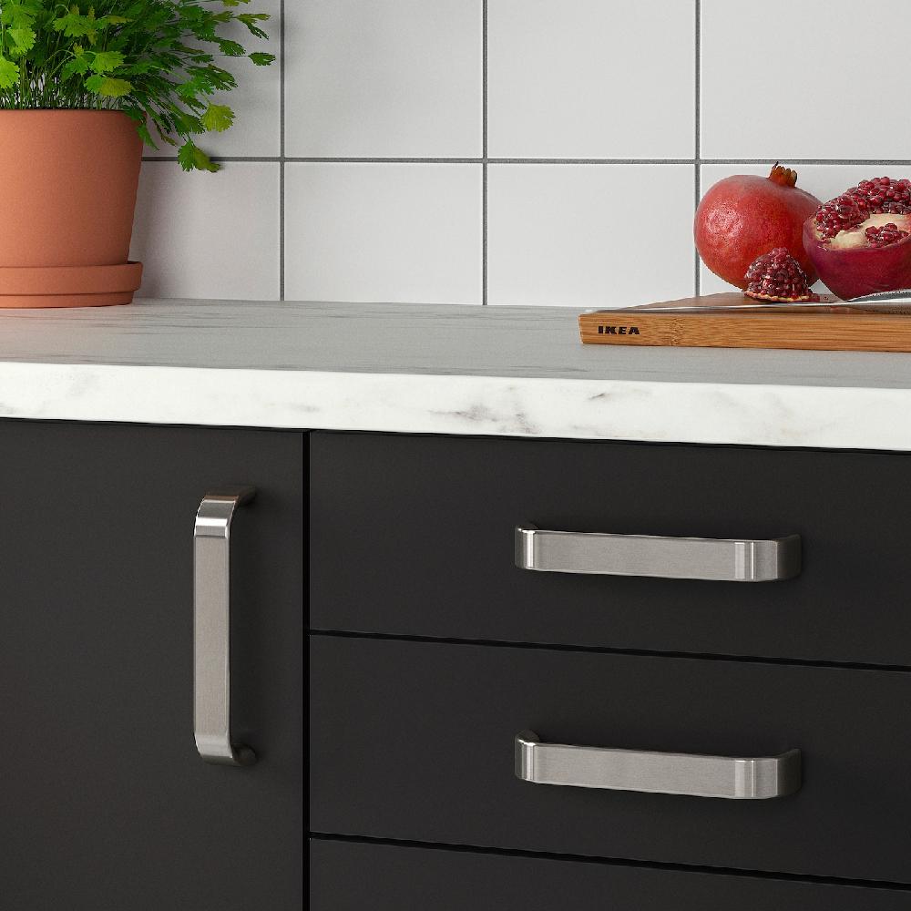 IKEA KALERUM Griff stahlfarben 138 mm Lagerräumung