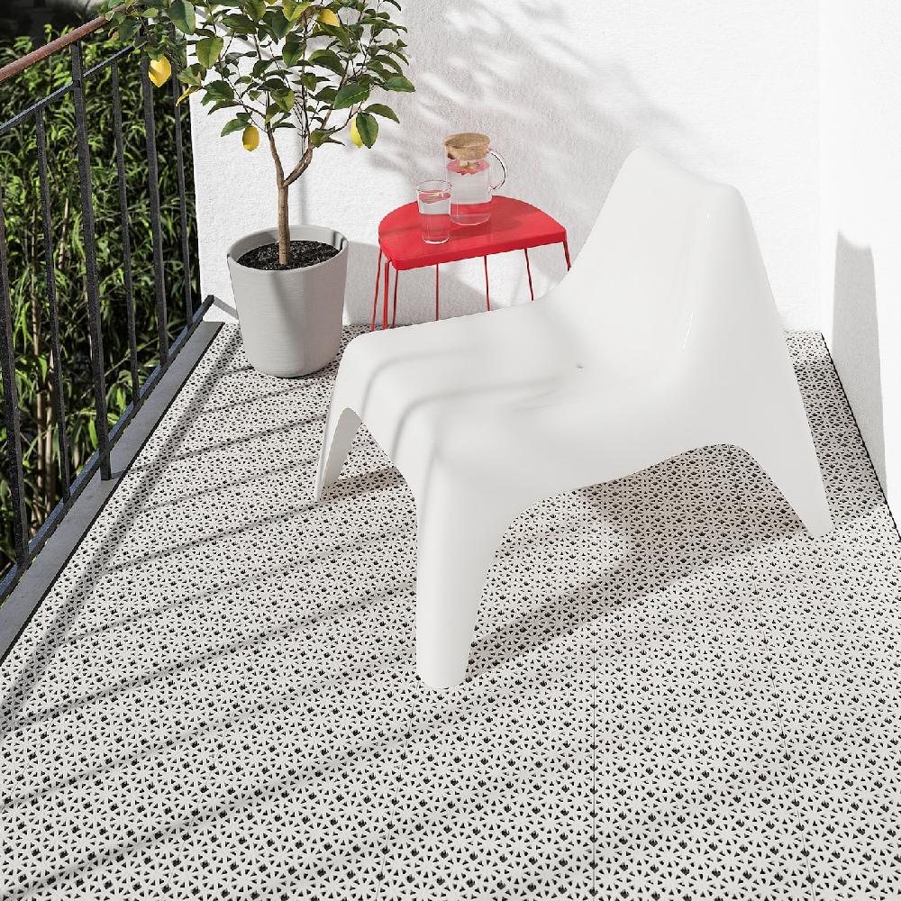 IKEA ALTAPPEN Bodenrost/außen hellgrau 0.81 m²
