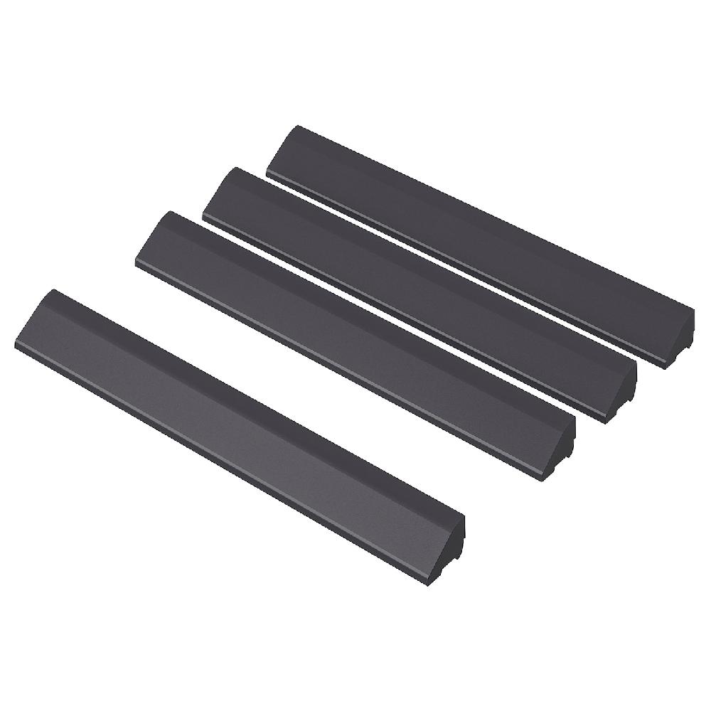 IKEA RUNNEN Kantenleiste für Bodenrost/außen dunkelgrau 4 Stück
